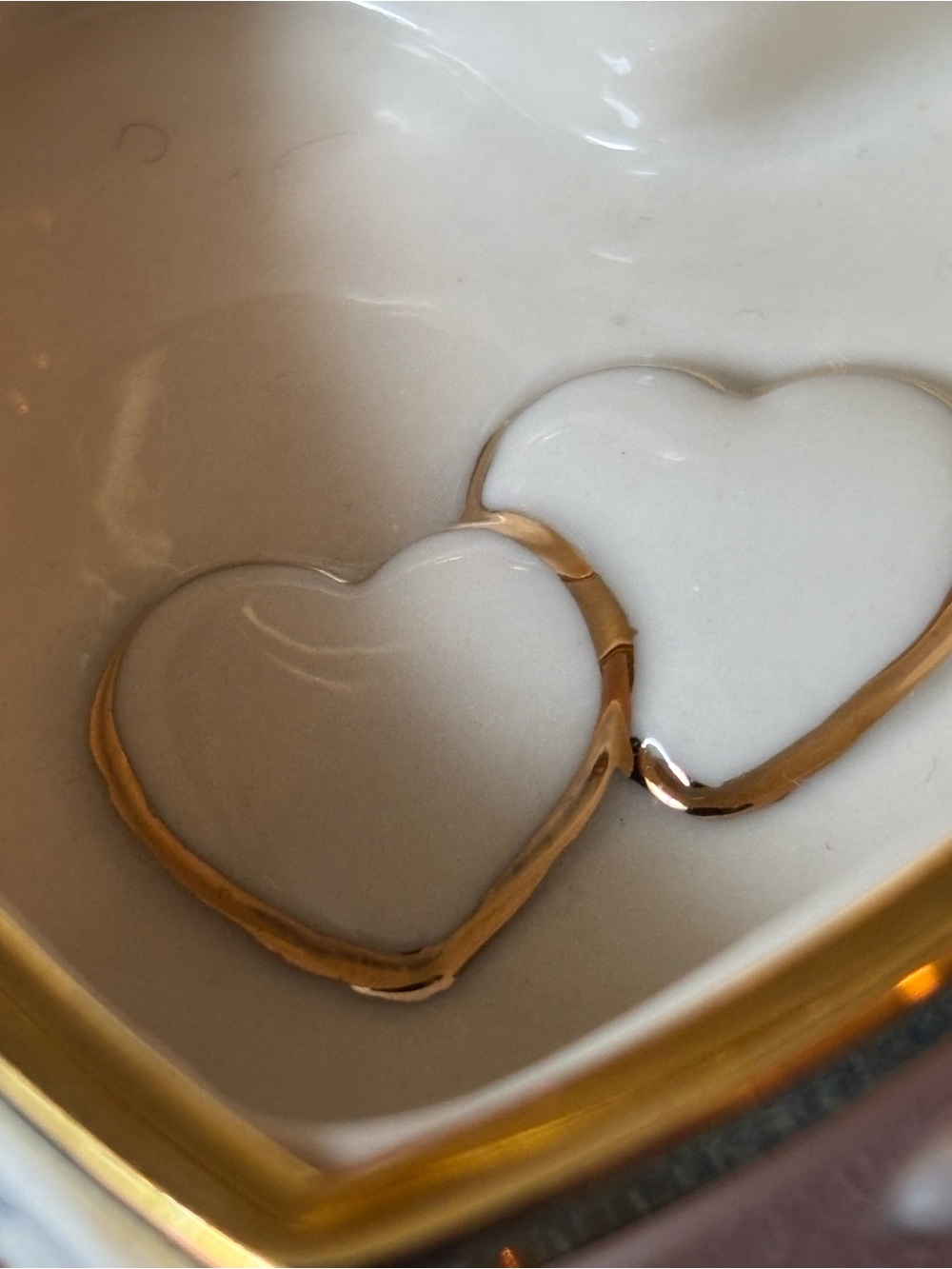 LENOX LOVING HEARTS TREASURE BOX  with Charm hinged jewelry box Valentines Day - Picture 3 of 8